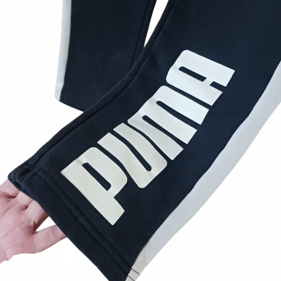 Puma Youth Boys Sweatpants Lot – Size L (10-12) – Gray/Black + Black/White, EUC - Picture 13 of 15